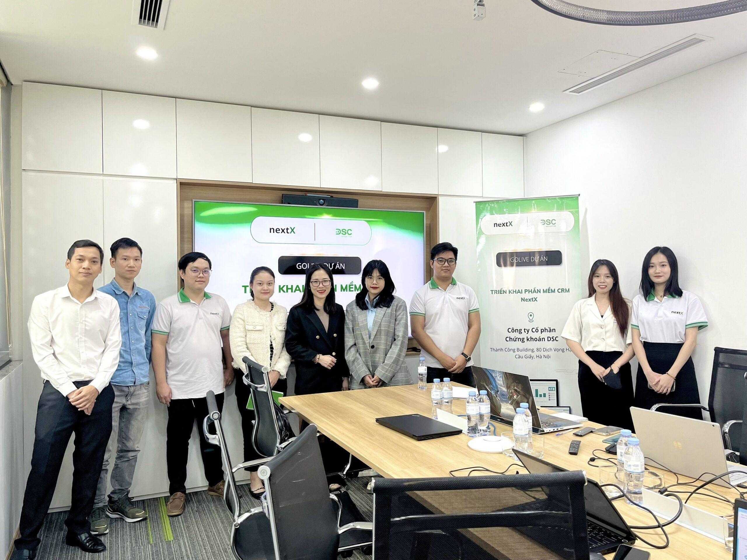 Chứng khoán DSC chính thức Golive dự án phần mềm NextX CRM