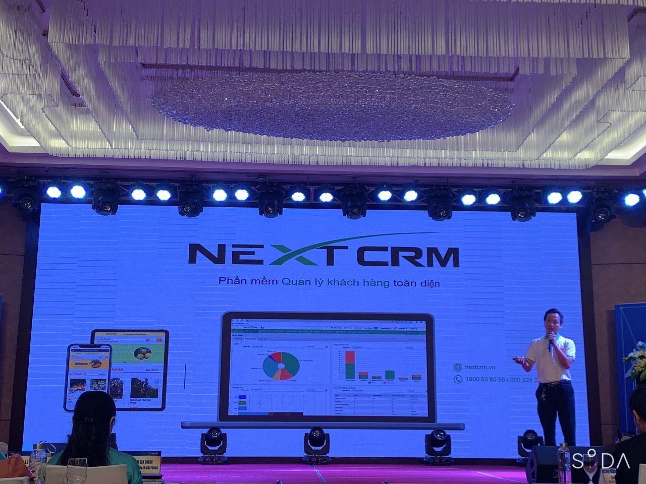 Trần Quang Cường giới thiệu giải pháp – phần mềm NEXTX trong sự kiện kết nối kinh doanh tại Techfest Hải Phòng 2022