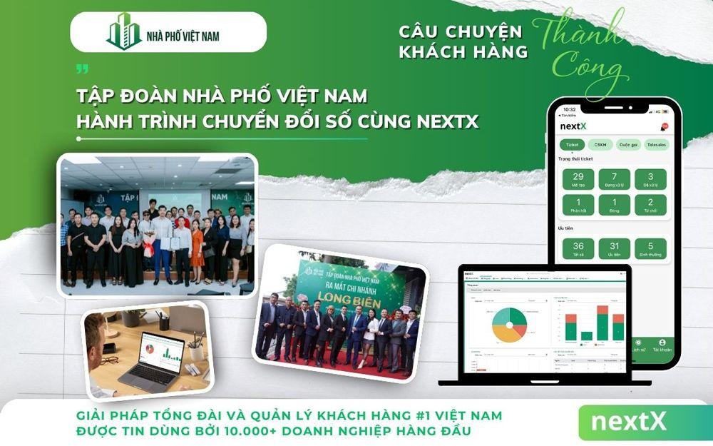Tập đoàn Nhà Phố Việt Nam thực hiện chuyển đổi số cùng NextX
